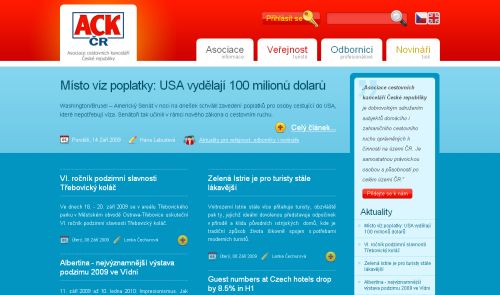 Nová podoba webu ACK ČR.