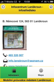 Prezentace TIC Lanškroun v rámci průvodce.
