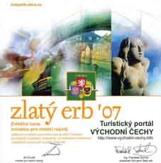 Diplom Zlatý erb 2007. 